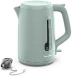 Moulinex Electric Kettle, 1.7 L, 1 Cup Indicator, Anti-Limescale Filter, Tea Ball Included, Easy Filling and Cleaning, Auto Stop, Elegant Design, Colour Eucalyptus Morning BY2M1310