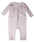 RALPH LAUREN Ralph Lauren Baby Girls Printed Coveralls (Pink Floral, 9 Months)