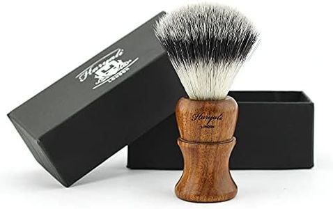Haryali London Badger Look Synthetic Hair Shaving Brush - Wooden Handle Shaving Brush