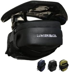 Lumiere & Co. Black Road Bike Saddle Bag, Mountain Bike Saddle Bag, Small Bike Seat Bags, Cycling Seat Bag, Bike Under Seat Bag, Seat Bicycle Bag, Bike Bag Under seat, Cycling Saddle Bag