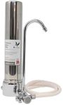 Doulton Drinking Water Filter Tap - 10” D-CS & Biotect Ultra Ceramic Countertop Water Filter System for Home Reduces Contaminants - Chrome Finish | Portable Water Tap Filter with Ceramic Candle