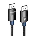 UGREEN Displayport 1.4 VESA Certified Cable 2M, 8k DP to DP Nylon Braided (8K@60Hz, 4K@144Hz and 1080P@240Hz) Support 32.4Gbps HDR HDCP Gaming Monitor Cord for Laptop PC TV