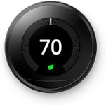 Google Nest Learning Thermostat - Programmable Smart Thermostat for Home - 3rd Generation Nest Thermostat - Works with Alexa - Polished Steel