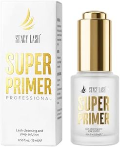 Stacy Lash Primer for Lash Extensions | Super Primer/Cleanser 15ml | Eyelash Extension Primer | Protein Oil Remover | Increase Adhesive Bonding Power Retention | Professional Lash Supplies