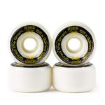 Oldboy Skate Park Skateboard Wheels (55 x 33mm) made with 80% Rebound Trick Formula Urethane and 101A hardness balancing grippiness and speed for better vert and freestyle skating