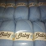5 x 100g Wool Craft Baby care DK Yarn Knitting Pattern baby blue
