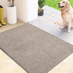 FCSDETAIL Dirt Trapper Indoor Door Mat 60 x 90 cm, Machine Washable Entrance Rug, Dog Doormat, Non-slip Inside Floor Mat for Entryway, Muddy Shoes & Paws