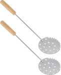 Ice Fishing Skimmer - Pack of 2 - Metal Ice Scoop - Ice Fishing Scooper Ice Ladle