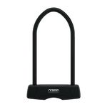 ABUS U-Lock Granit 460 and USH460 Bracket, Bicycle Lock with Round Shackle, ABUS Security Level 9, Black