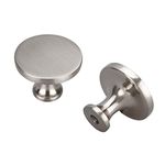 goldenwarm 15 Pack Brushed Nickel Drawer Knobs Kitchen Cupboard Knobs - Brushed Nickel Cabinet Knobs Kitchen Cabinet Hardware Knobs Dresser Drawer Knobs