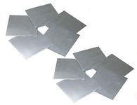 10Pcs High Purity 99.9% Pure Zinc Zn Sheet Plate for Science Lab (100x100x0.2mm)