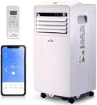 ALLAIR Portable Air Conditioner 3-IN-1 8000 BTU, Dehumidifier, Cooling Fan - WiFi Smart APP, Weekly Timer, Cooling in 10 Minutes,Temperature 17°C - 35°C, Remote Control and Accessories Included