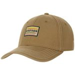 Stetson Lenloy Cotton Cap Men - Baseball Curved Brim Metal Buckle, with Peak, Lining Winter Autumn Summer Spring Summer-Winter - One Size Camel