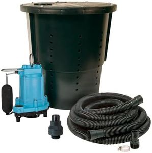 Little Giant CS-SS 115-Volt, 1/3 HP, 3000 GPH Pre-Packaged Automatic Crawl Space Sump System with 20-Ft. Cord, Blue/Black, 14940655
