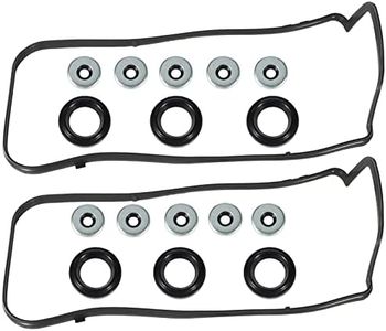 Wollvon Valve Cover Gasket Set VS50773R 151081801 VS50559 Compatible with Honda Accord Odyssey Crosstour Pilot Accord Crosstour Ridgeline 3.5L Compatible with Acura MDX RDX RL TL TSX ZDX 3.5L 3.7L V6