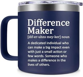 Fufendio Thank You Gifts for Men - Difference Maker Mug 14oz for Employee - Christmas, Birthday Gift for Men - Appreciation Gifts for Coworker, Teacher, Boss, Friend