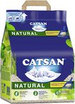 Catsan Natural - Compostable Clumping Litter for Cats Made from 100% Plant Fibres - Biodegradable - Bag (1 x 8 Litre)