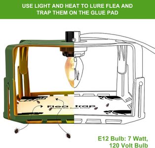 GAESHOW Flea Trap Lamp 2-Pack – Indoor Insect Catcher