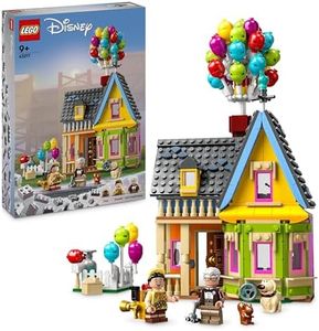 LEGO Disney et Pixar La Maison de « Là-Haut » Jouet avec Ballons - Figurines Carl, Russell et Doug, Maquette Collection pour Filles et garçons, Idée Cadeau Iconique 43217