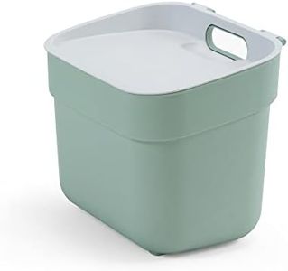 CURVER Ready to Collect - Pattumiera 100% riciclata da 5 l, con coperchio grigio chiaro