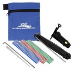 DMT ADELUXE Deluxe Aligner Kit, 3 Diamond Whetstone/1 Serrated Sharpener