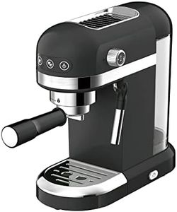 Spector Coffee Maker Machine Espresso Cafe Barista, Latte, Cappuccino with Milk Frother, Touch Screen Controls, and Mug Warmer Black