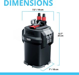 Fluval 107 External Aquarium Filter – Compact Canister Filtration