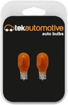 Tek Automotive 958 WY16W Amber Car Bulbs Indicator Light 921BA 12V 16W W2.1x9.5D Capless - Twin Pack