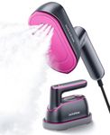 Jack ＆ Rose Steamer Clothes,8s Fast Heat-up Travel Steam Iron,Portable Clothing Steamer with Large Ceramic Heat Panel & 180° Rotating Handle