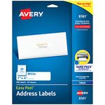 Avery Easy Peel 1 x4 Inch White Address Labels 500 Count (8161)