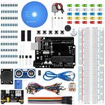 REES52 Basic Starter Kit with UNO R3 Controller Board,LED, Resistor,Jumper Wires and Power Supply Compatible with Arduino IDE