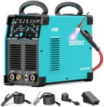 Bestarc TIG Welder AC/DC, 215Amp Aluminum TIG Welder with Pulse TIG, 110V/220V Dual Voltage TIG Welding Machine with DC TIG/AC TIG/Pulse TIG/Stick Welding
