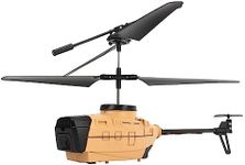 Tnfeeon Remote Control Helicopter, 4k HD Transmission Dual Camera RC Helicopter Plastic Shell 15mins Outdoor (Triple Battery)
