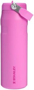 Stanley IceFlow Flip Straw 2.0 Water Bottle 24 oz | Built-in Straw for Travel and Sports | Lightweight and Leak Resistant | Insulated Stainless Steel | BPA-Free | Popsickle Pink