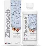 ICF | Zincoseb Dog Shampoo for Itchy Skin Relief Anti Itch + Antifungal + Antibacterial for Dogs & Cats | Made for Pets with Sensitive Skin | 250 ml