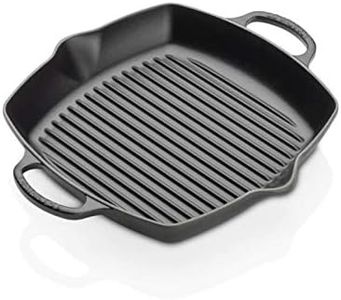 Le Creuset Signature Enamelled Cast Iron Square Griddle Pan with 2 Handles 30cm Matte Black, 20200300000422