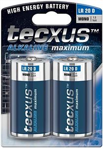 Tecxus 23637 LR20/D (Mono) - batteria al manganese alcalino 1 5 V