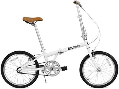 FabricBike Vélo Pliant, Cadre en Alliage, Mono-Vitesse, 3 Couleurs (Matte White)