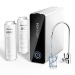 Vortopt Reverse Osmosis System - Alkaline PH Mineralization RO Water Filtration System, 7-Stage Tankless Under Sink Water Filter, Reduce PFAS TDS, Add Essential Minerals, 600GPD, 2:1 Pure to Drain, R1