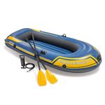 VWretails Challenger 2, 2 Person Inflatable Boat for Flood Rescue, Adventure, Rafting, Fishing, with Oars & Air Pump (68367)