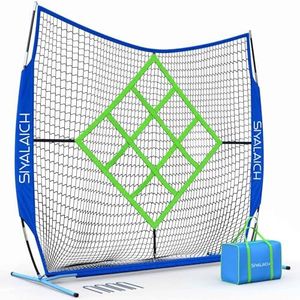 SIYALAICH Multi-Function Sports Net,Baseball & Softball Batting,Pitching,Swing Practicing Net,Soccer Shots,Football Throwing,with Carry Bag