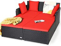 Happygrill Outdoor Rattan Daybed Pa