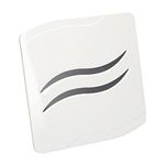 SolaDirect 4 in / 100 mm Bathroom Fan - Extractor Fan for Bathroom and Kitchen - IPX 4 - Silent with Humidity Sensor and Timer (White - S-LINE)