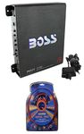 BOSS AUDIO Riot R1100M Mono Car Amp Amplifier Plus Sub Bass Remote + Wiring Kit