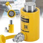 CGOLDENWALL Hydraulic Cylinder Jack 10T Professional Hydraulic Lifting Cylinder Ram Stroke: 50mm Effective Area: 15.85cm for Building and Bridge (Output Tonnage: 10T)