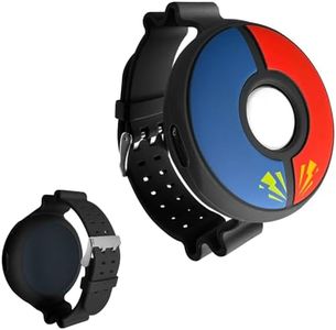 Chanvoo Soft Silicone Band Compatibile with Poke-mon Go Plus + 2023, Protective Case Adjustable Wristband (Black)