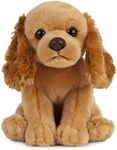 Living Nature Soft Toy - Plush Pet Animal, Cocker Spaniel Puppy (16cm) - Realistic Soft Toy with Educational Fact Tags