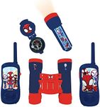 Lexibook Spidey & His Amazing Friends – Complete Spiderman Adventurer Set, for Kids, 120m walkie-talkies, Binoculars, Flashlight, Compass, Red/Blue, RPTW11SP