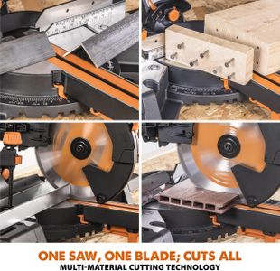 Evolution 255mm Mitre Saw – R255SMS-DB+ Sliding Compound