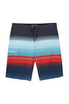 O'NEILL Men's Water Resistant Hyperfreak Stretch Swim Boardshorts, 21 Inch Outseam | Long-Length Swimsuit |, Midnight / Hyperfreak Lincoln, 32A